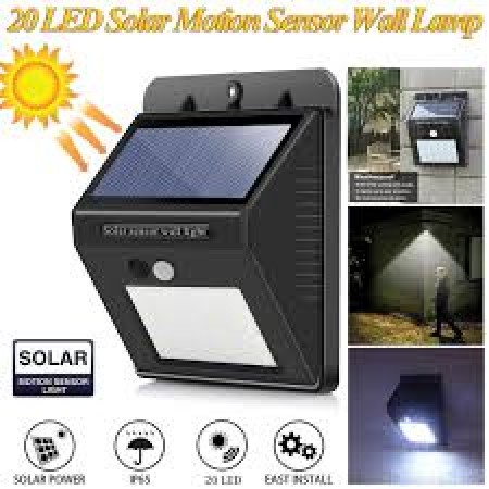 LED Motion Sensor Wall Solar Light (20 LED)