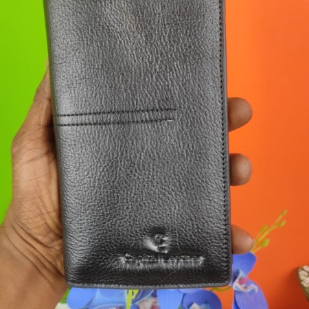 100% Cow Leather Premium Quality Long Wallet.